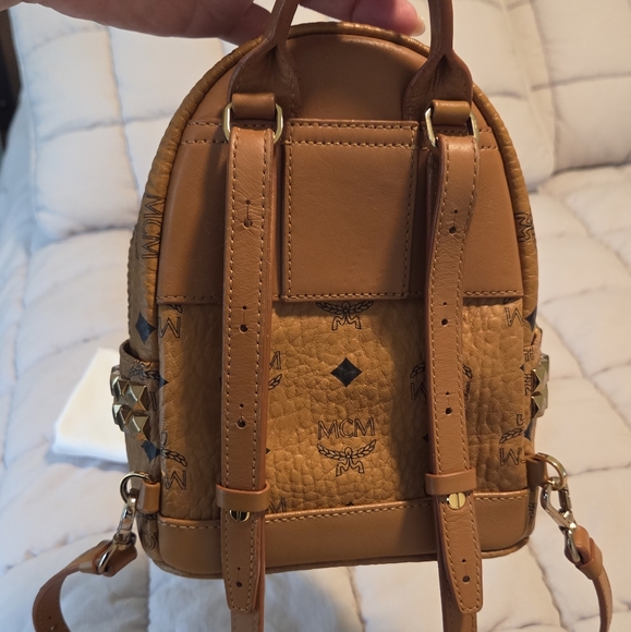 MCM Tan Leather Backpack - Picture 5 of 11